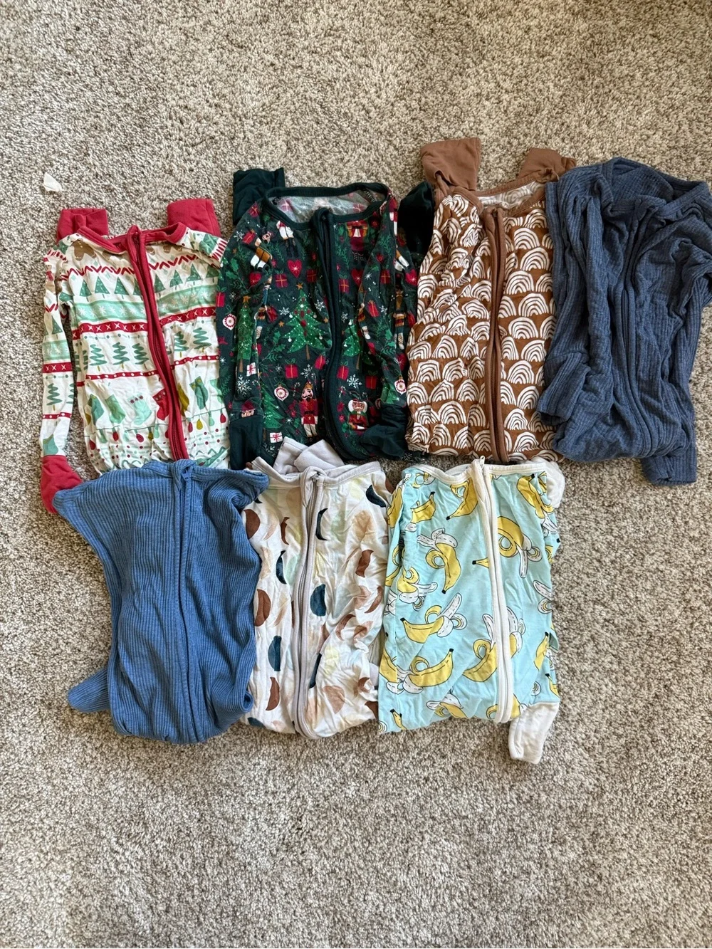 Little Sleepies Kids Zip-Front Footie pack size 6-12 month